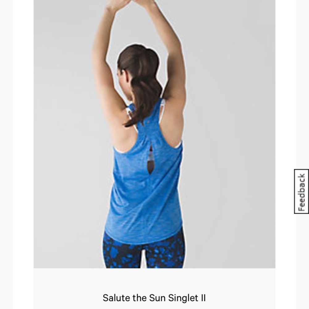Lululemon - Salute the Sun Singlet II